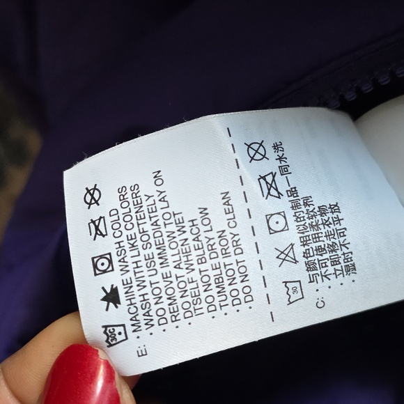 Vintage y2k Nike Reversible Hooded Quilted Puffer Jacket  Black Purple Sz LG - Picture 13 of 16